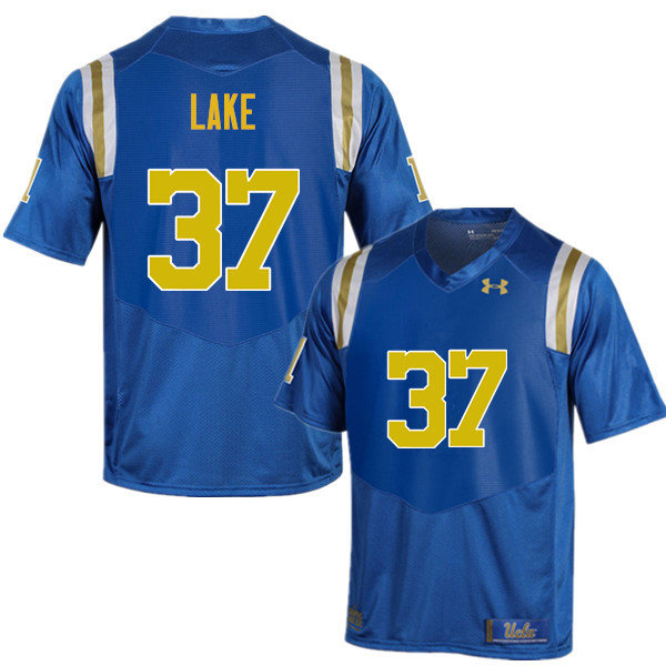 Men #37 Quentin Lake UCLA Bruins Under Armour College Football Jerseys Sale-Blue
